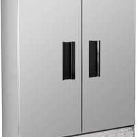 Habco - 47.5" Double Solid Swing Door Refrigerator with Stainless Steel Xterior - SE46HCSX - DISCONTINUED