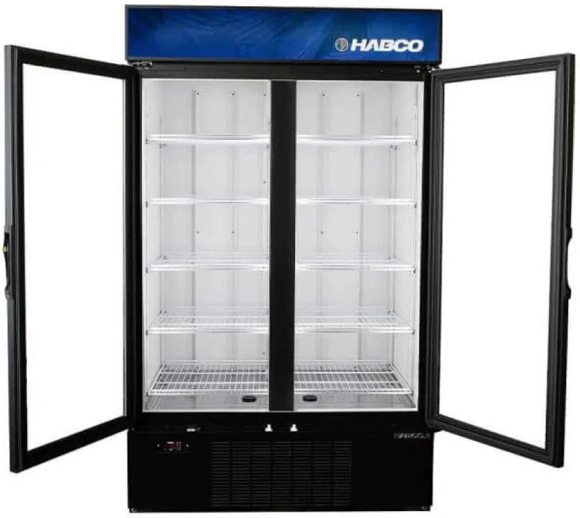 Habco - 47.5" Double Swing Door Froze Space Merchandiser Freezer - SF46HCBXM
