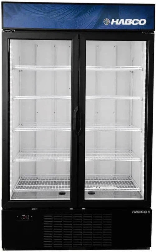 Habco - 47.5" Double Swing Door Froze Space Merchandiser Freezer - SF46HCBXM
