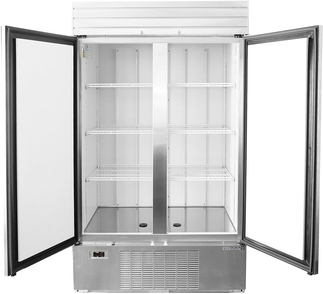 Habco - 47.5" Double Swing Solid Door Freezer with Stainless Steel Xterior - SF46HCSX - DISCONTINUED