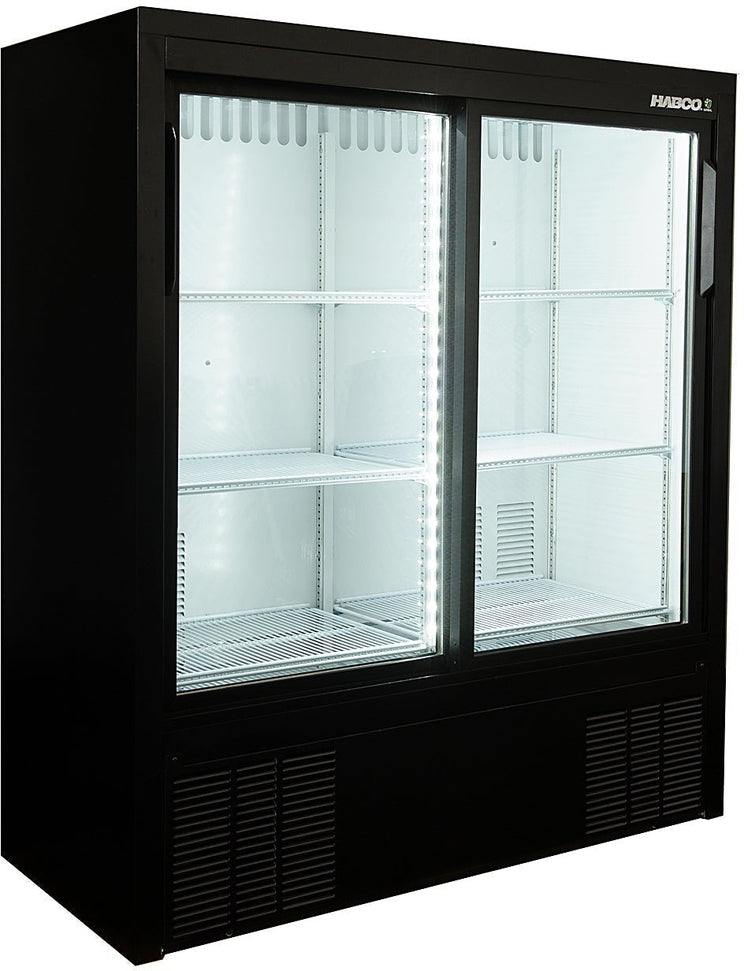 Habco - 54" Double Sliding Door Impulse Cold Space Merchandiser - ESM14SL54HC
