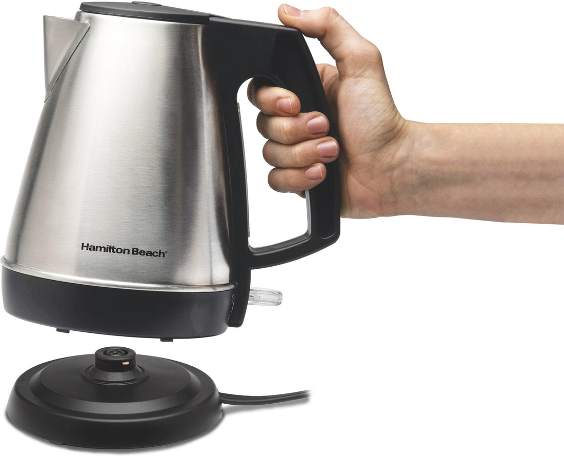 Hamilton Beach - 1 Liter Silver Stainless Steel Cordless Kettle - 40900C