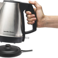 Hamilton Beach - 1 Liter Silver Stainless Steel Cordless Kettle - 40900C