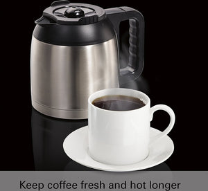 Hamilton Beach - 10 Cup FlexBrew 2-Way Programmable Coffee Maker with Thermal Carafe - 49966