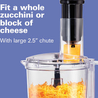 Hamilton Beach - 10 Cup Spiralizing Food Processor Silver - 70735