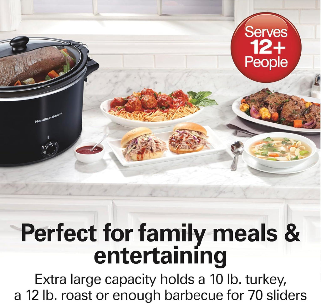 Hamilton Beach - 10 Quart Black Slow Cooker - 33195