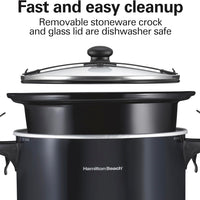 Hamilton Beach - 10 Quart Black Slow Cooker - 33195