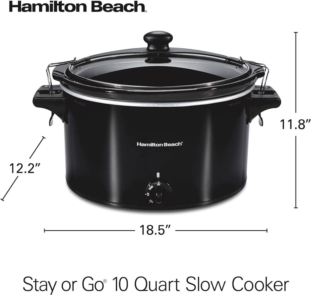 Hamilton Beach - 10 Quart Black Slow Cooker - 33195