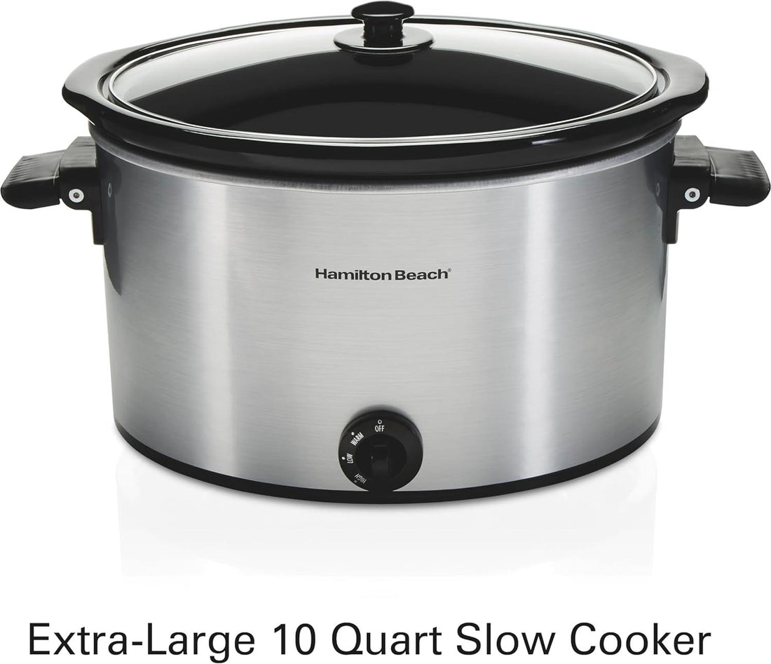 Hamilton Beach - 10 Quart Stainless Steel Slow Cooker - 33190F