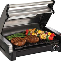 Hamilton Beach - 118 Sq. In. Searing Grill with Lid Window - 25361C