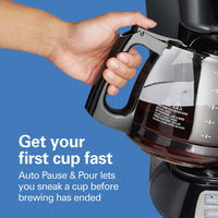 Hamilton Beach - 12 Cup Programmable Drip Coffee Maker - 49632
