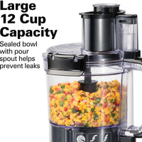 Hamilton Beach - 12 Cup Stack & Snap Food Processor - 70727G