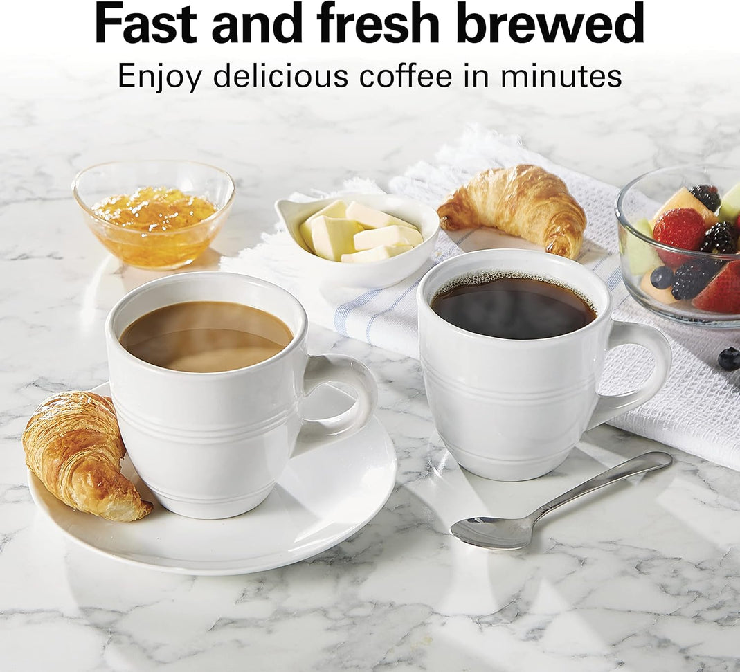 Hamilton Beach - 12.6" Black The Scoop® Single-Serve Coffee Maker - 47620C