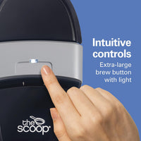 Hamilton Beach - 12.6" Black The Scoop® Single-Serve Coffee Maker - 47620C