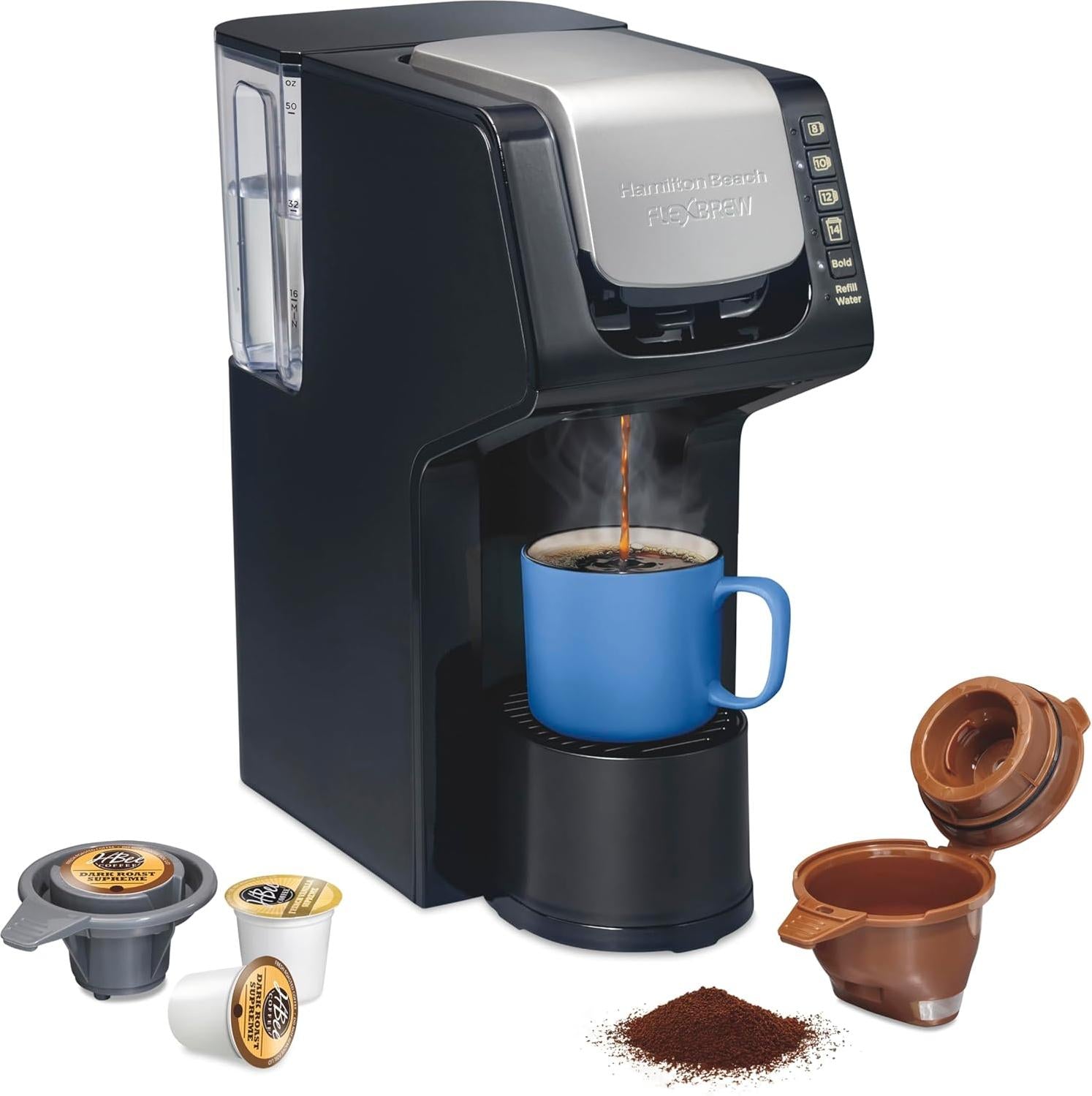 Hamilton Beach - 13.7" FlexBrew® Single-Serve Coffee Maker with Removable Reservoir - 49901
