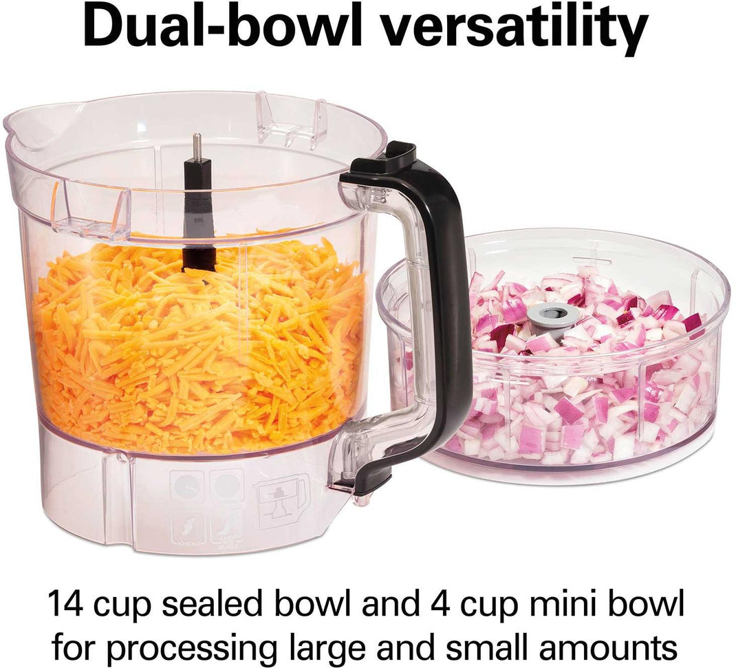 Hamilton Beach - 14 Cup Stack & Snap™ Black Duo Food Processor - 70585C