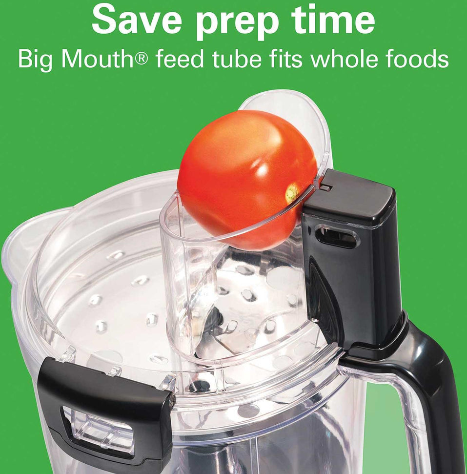 Hamilton Beach - 14 Cup Stack & Snap™ Black Duo Food Processor - 70585C