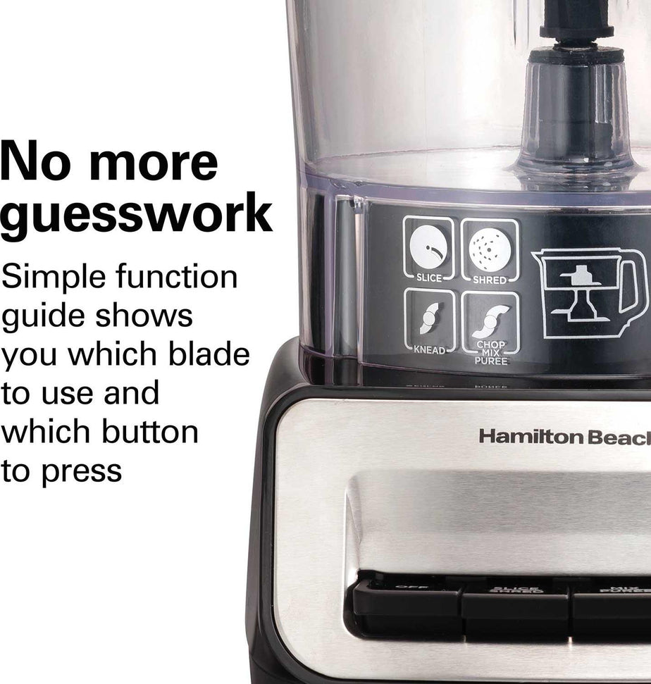 Hamilton Beach - 14 Cup Stack & Snap™ Black Duo Food Processor - 70585C