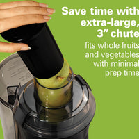 Hamilton Beach - 14.4" Black Plastic Easy Clean Juice Extractor - 67735FG