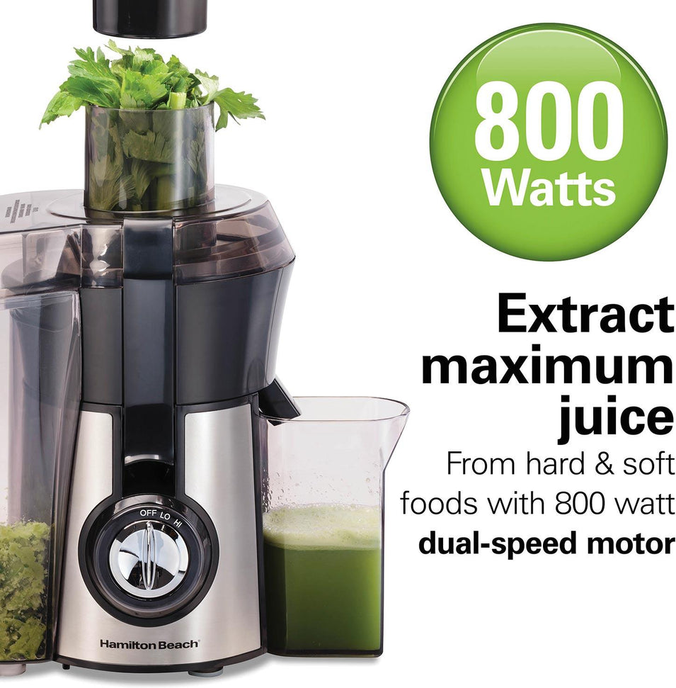 Hamilton Beach - 14.4" Black Plastic Easy Clean Juice Extractor - 67735FG