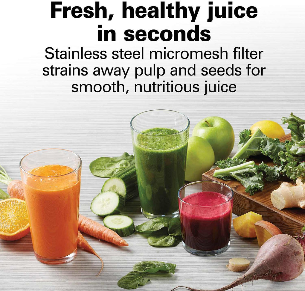 Hamilton Beach - 14.4" Black Plastic Easy Clean Juice Extractor - 67735FG