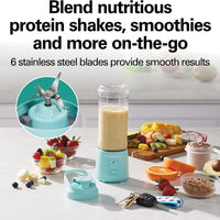 Hamilton Beach - 16 Oz Aqua Cordless Portable Personal Blender for Shakes and Smoothies - 51182C