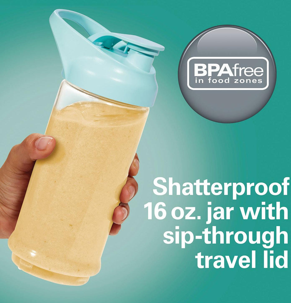 Hamilton Beach - 16 Oz Aqua Cordless Portable Personal Blender for Shakes and Smoothies - 51182C