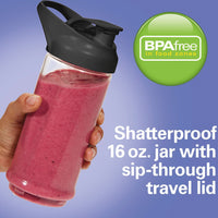 Hamilton Beach - 16 Oz Black Cordless Portable Personal Blender for Shakes and Smoothies - 51180
