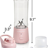 Hamilton Beach - 16 Oz Rose Cordless Portable Personal Blender for Shakes and Smoothies - 51181