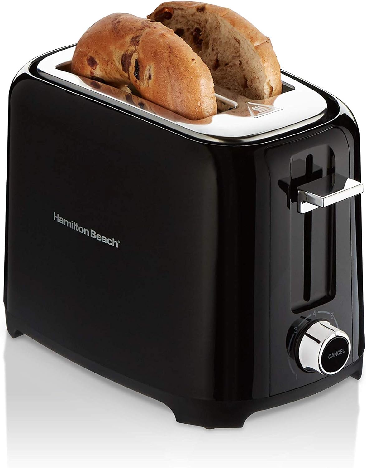 Hamilton Beach - 2-Slice Black Toaster with Extra-Wide Slots - 22217F