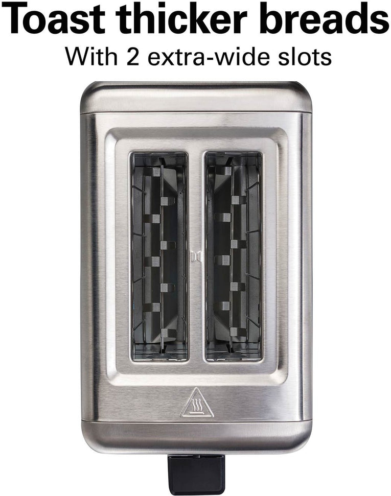 Hamilton Beach - 2 Slice Brushed Toaster with Extra Wide Slots - 22992G