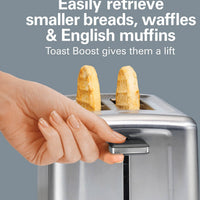 Hamilton Beach - 2 Slice Brushed Toaster with Extra Wide Slots - 22992G
