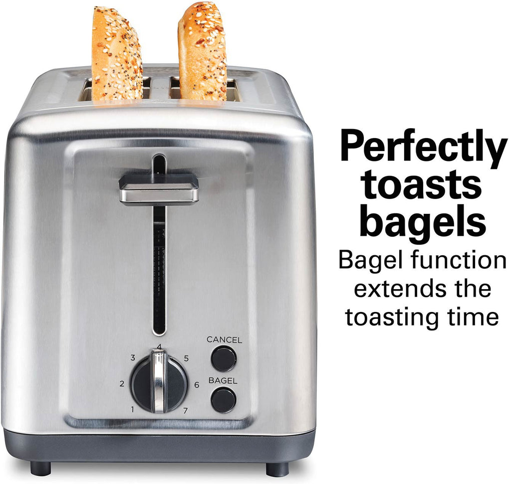 Hamilton Beach - 2 Slice Brushed Toaster with Extra Wide Slots - 22992G