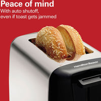 Hamilton Beach - 2 Slice Metal Toaster Black - 22614V