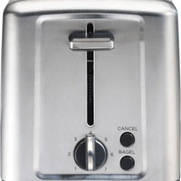 Hamilton Beach - 2 Slice Silver Stainless Steel Brushed Toaster with Extra-Wide Slots - 22992