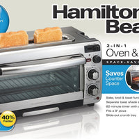 Hamilton Beach - 2-in-1 Oven and Toaster - 31156G