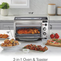 Hamilton Beach - 2-in-1 Stainless Steel Countertop Oven and Toaster - 31156