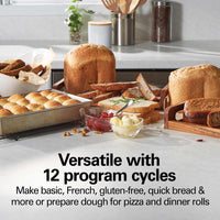 Hamilton Beach - 2 lb White Bread Maker with 12-Program Cycles - 29981G