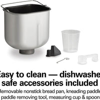 Hamilton Beach - 2 lb White Bread Maker with 12-Program Cycles - 29981G