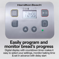 Hamilton Beach - 2 lb White Bread Maker with 12-Program Cycles - 29981G