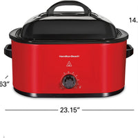 Hamilton Beach - 20 QT Electric Roaster Oven Red - 32235G