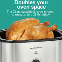 Hamilton Beach - 20 QT Electric Roaster Oven Silver - 32215G