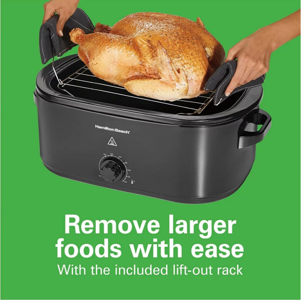 Hamilton Beach - 20 Quart Capacity Black Electric Roaster Oven - 32210