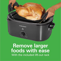 Hamilton Beach - 20 Quart Capacity Black Electric Roaster Oven - 32210
