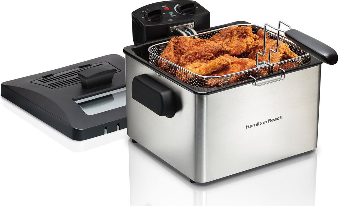 Hamilton Beach - 21 Cup Oil Capacity Professional Style Deep Fryer with Timer - 35043C