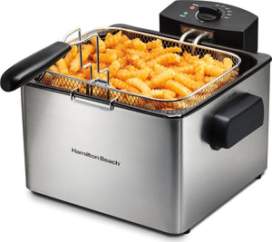 Hamilton Beach - 21 Cup Oil Capacity Professional Style Deep Fryer with Timer - 35043C