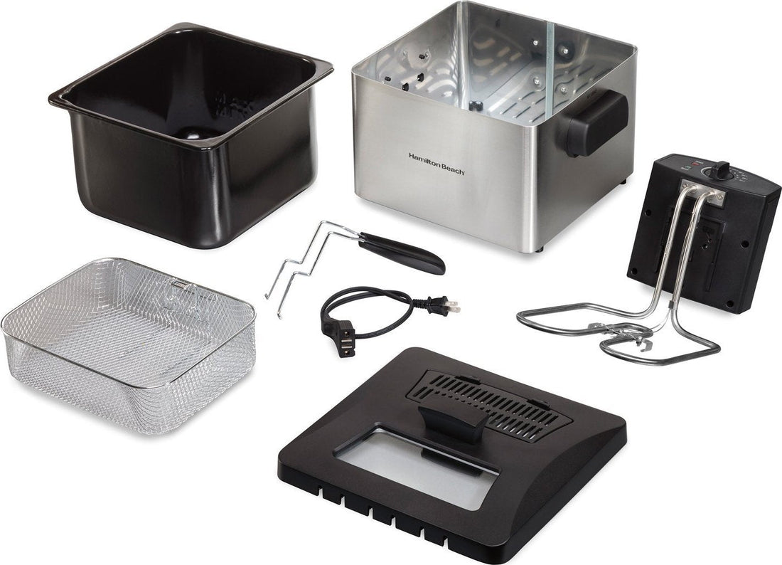 Hamilton Beach - 21 Cup Oil Capacity Professional Style Deep Fryer with Timer - 35043C