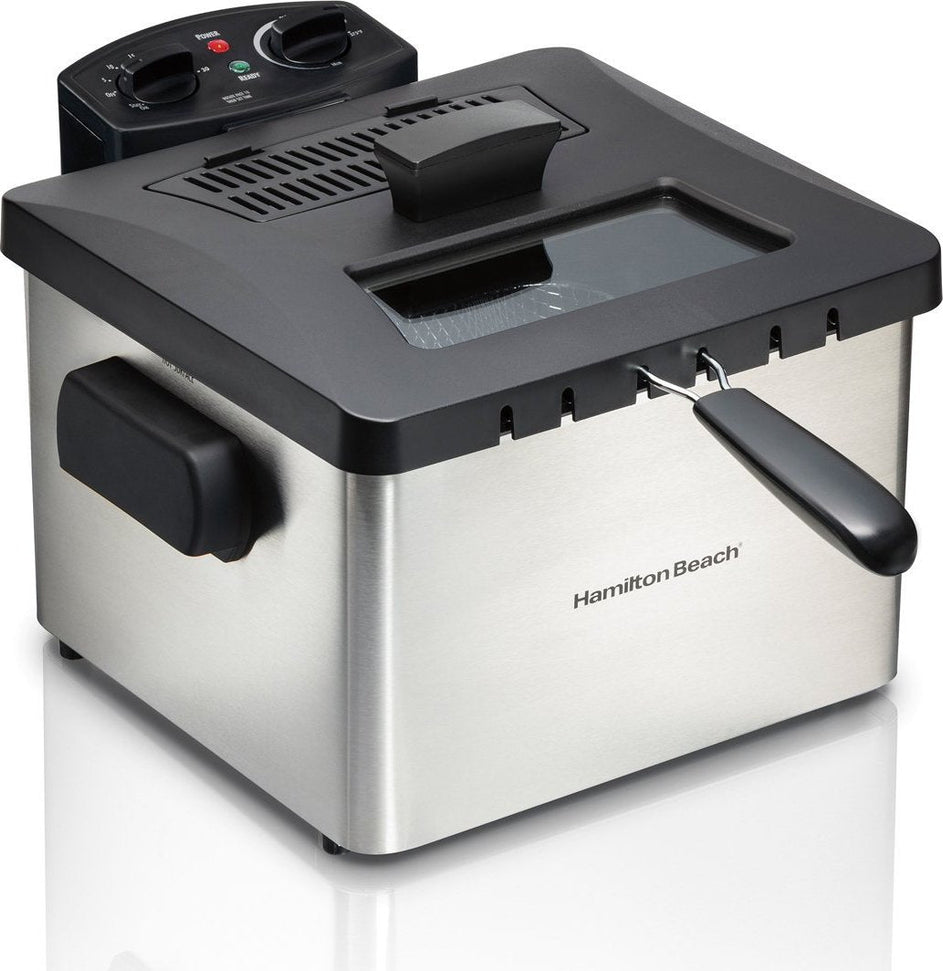 Hamilton Beach - 21 Cup Oil Capacity Professional Style Deep Fryer with Timer - 35043C