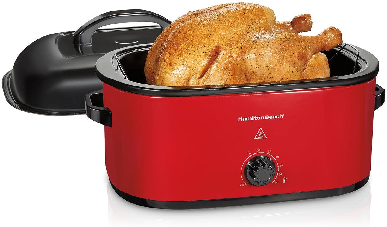 Hamilton Beach - 22 Quart Capacity Red Electric Roaster Oven - 32235