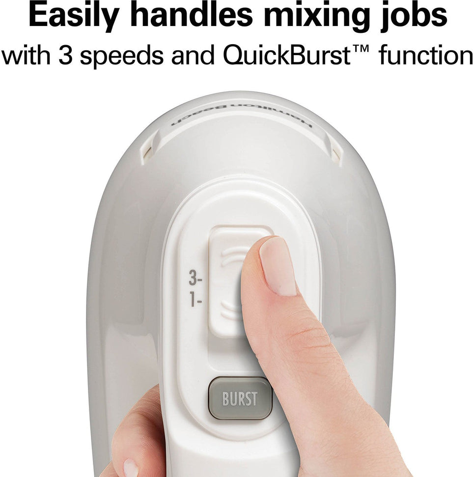 Hamilton Beach - 3 Speed Hand Mixer White - 62661